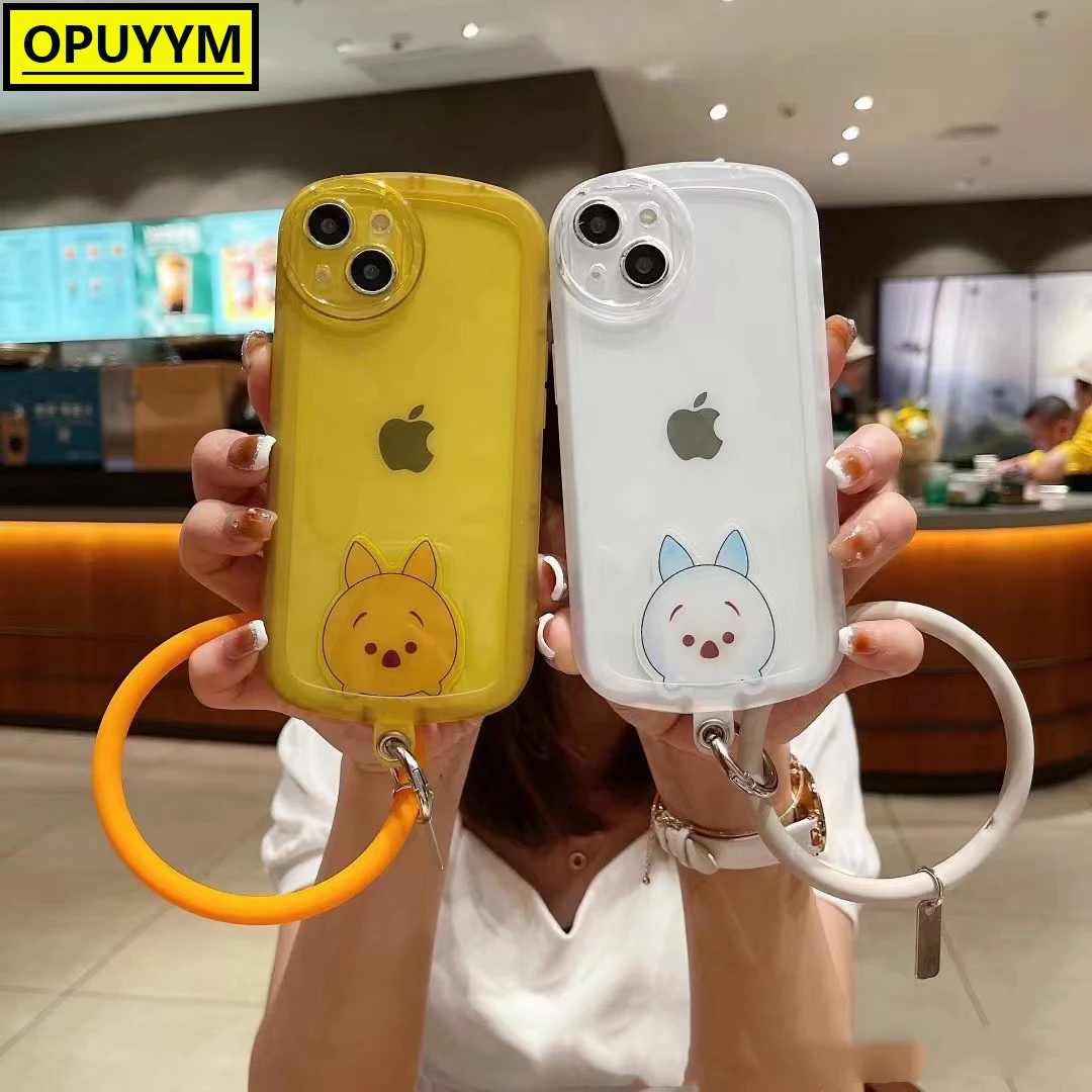 

Big Eyes little fat sister bracelet New TPU mobile phone case for iphone14 finished UV painting Iphone 12 13 xxx
