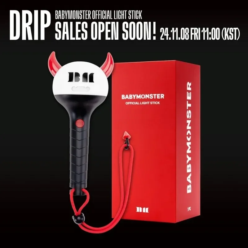 Фото Оригинальный световой стик Kpop BABYMONSTER с Bluetooth, концертный светильник BAEMON, ручной фонарь для фанатов RORA ASA RUKA, флуоресцентный. №4