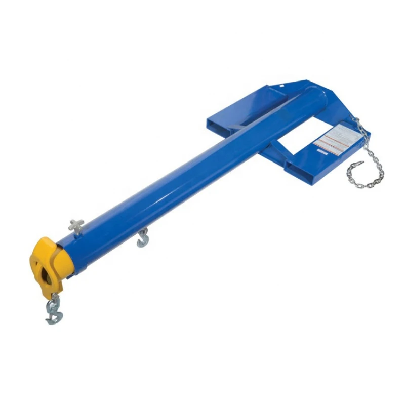 

Forklift Telescoping Crane, 4000 Lb. Capacity, Blue Painting/Telescoping Jib Boom Crane Forklift Attachment