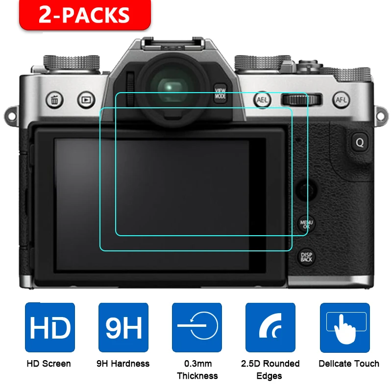 

2PCS 2.5D HD Clear Tempered Glass For Fujifilm X-T30 II Camera Screen Protector For Fuji XT30 Protective Film Water-proof Glass