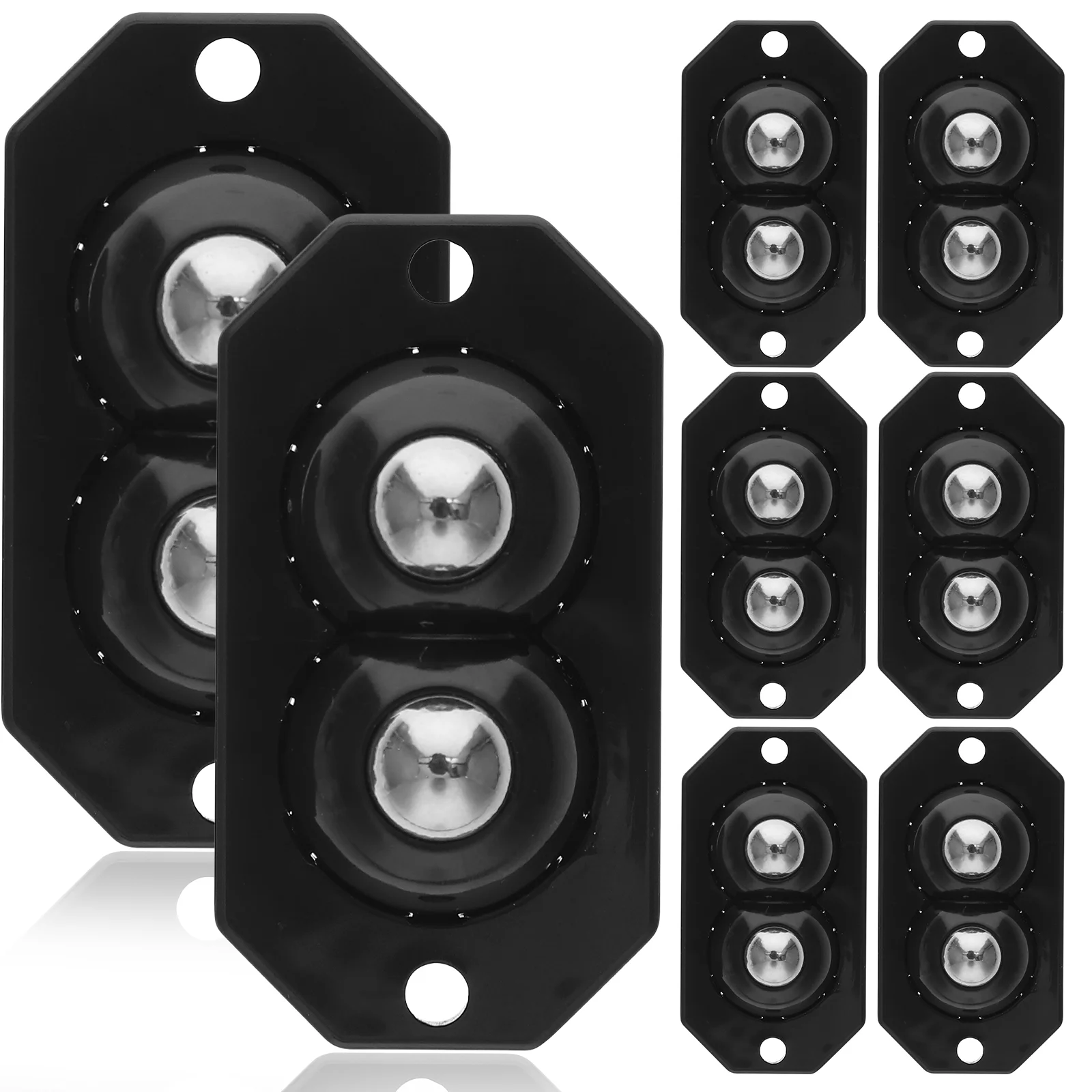 

8 Pcs Wheel Paste The Universal Plastic Wheels Appliance Kitchen Appliances Stainless Steel Adhesive Casters