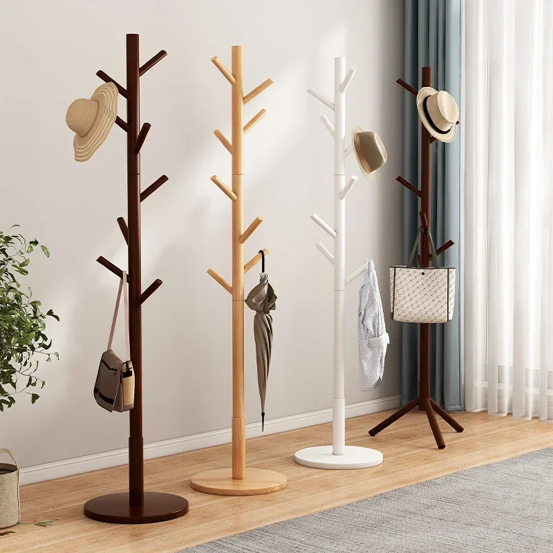 

Solid Wood Clothes Rack Bedroom Floor To Floor Household Room Simple Clothes Rack Beech Wood Clothes Rack Bag Pole Rack