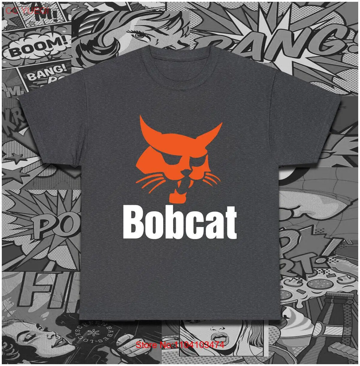 Мужская футболка Bobcat Tractor американского размера S-5XL