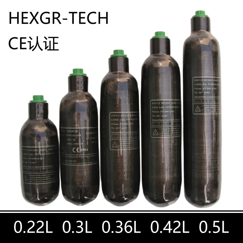 Углеродное волокно HPA Tanque De Mergulho M18 * 1 5 4500PSI 300Bar 30MPA 0.42L