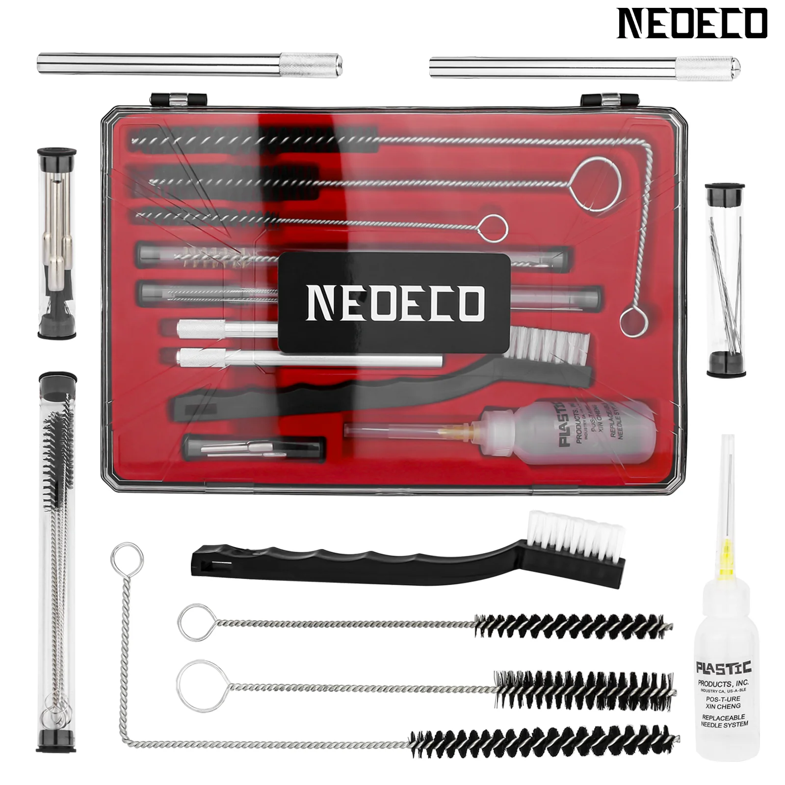 

Комплект для чистки пистолетов-распылителей NEOECO 23 предмета