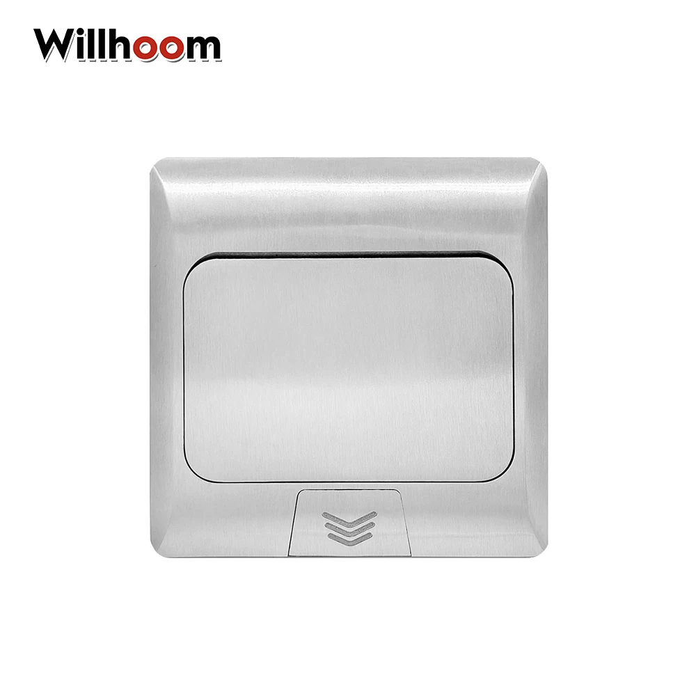 Стандарт европейского стандарта всплывающая напольная розетка металлическая