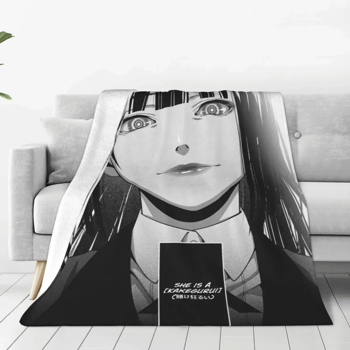 

Одеяло «джабами» Yumeko в стиле ретро всесезонное, ультрамягкое покрывало из японского аниме Kakegurui для кровати, спальни, постельного белья