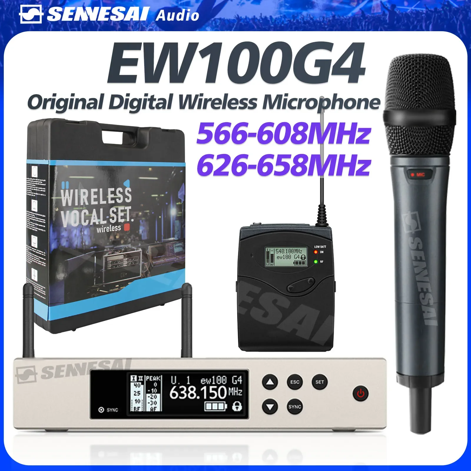 Высочайшее качество! EW100G4 e835 True Diversity UHF Беспроводной микрофон Профессиональный