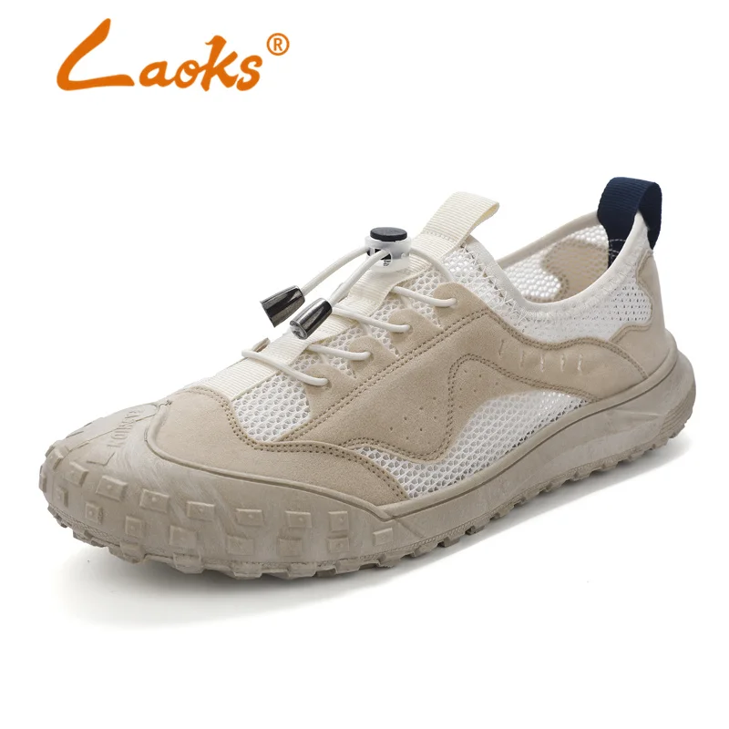 

Laoks летняя сетчатая дышащая мужская повседневная обувь, легкая уличная спортивная обувь для вождения, детская прогулочная обувь, новинка 39-44 A8802