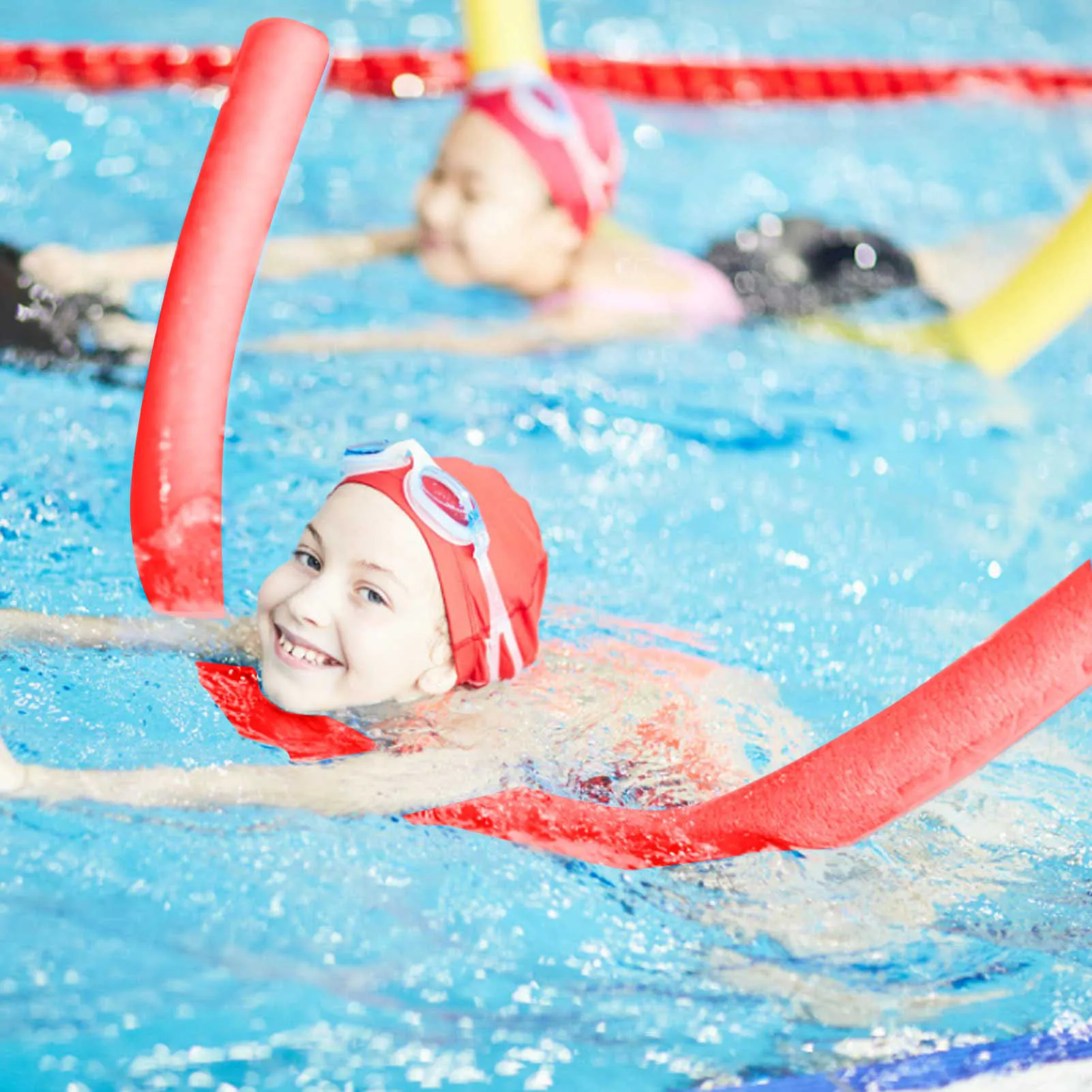 

Children's Swim Noodles Floating Pool Noodles Foam Tube Made with EPE Material Super Thick Swim Pool Foam Noodles Suitable