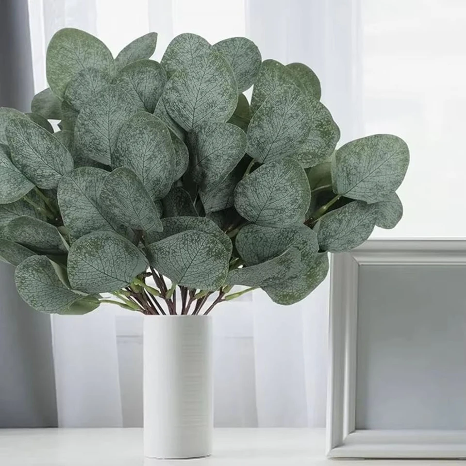 Искусственные листья эвкалипта Стебли Эвкалипто Bough Активность Цветочные букеты