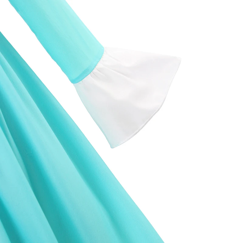 Платье Rosalina для девочек игры принцессы Детский костюм косплея синее платье с