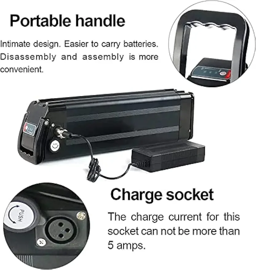 48 В 20 Ач литиевая аккумуляторная батарея 18650 встроенная Bms для Silverfish 750 Вт 1000