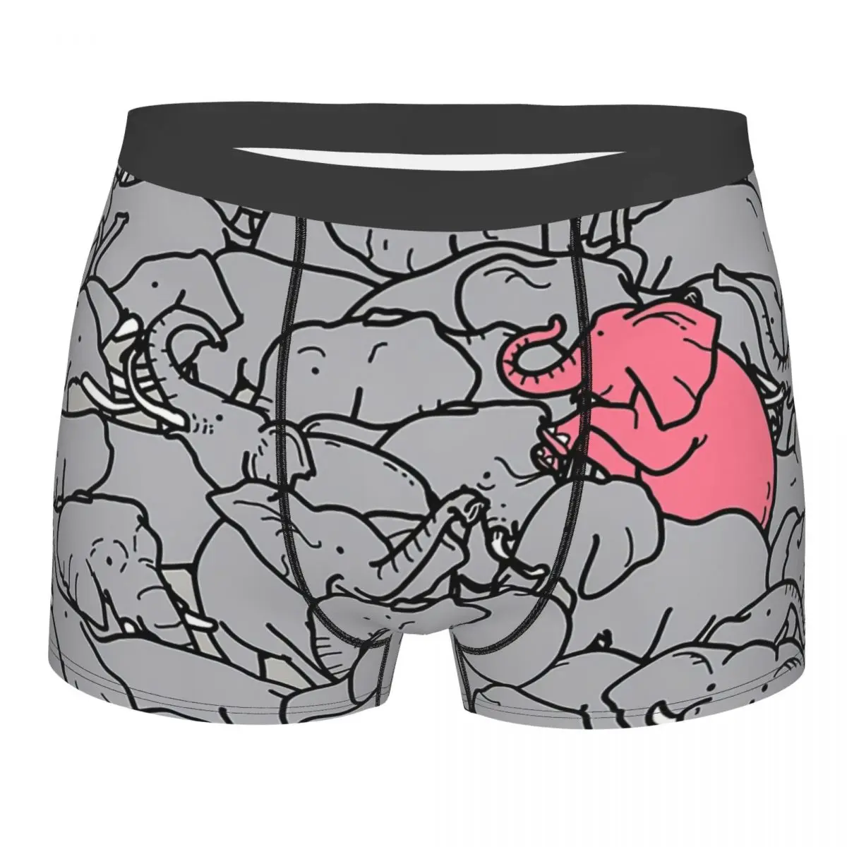 

Шорты-трусы с принтом слонов