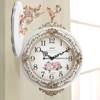 Vintage White Luxury Wall Clocks Free Shipping Hanging Silent Clock Mechanism Design Orologio Da Parete Living Room Decoration