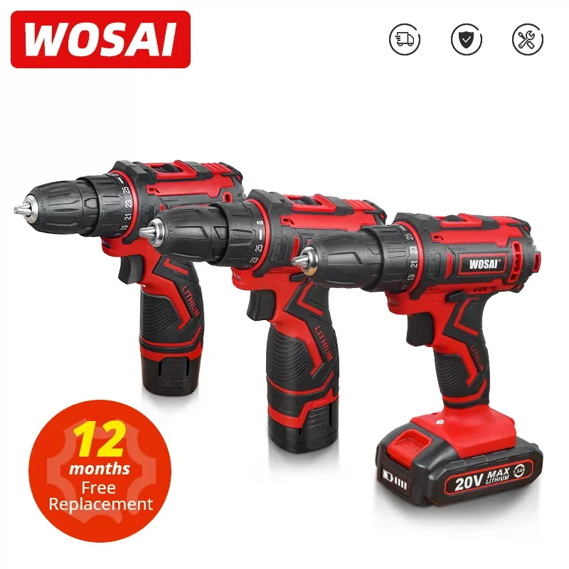 

NEW2023 12V 16V 20V Cordless Drill Screwdriver Mini Wireless Power Driver DC Lithium-Ion Battery 3/8-Inch