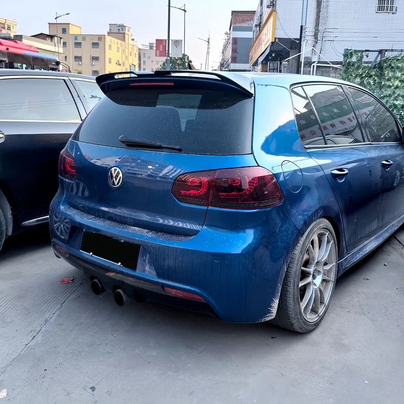 Фото Автомобильный задний спойлер на крышу багажника для VW Golf 6 MK6 GTD GTI R20 R 2009 до 2013 для стильных комплектов спойлеров Oettinger №2