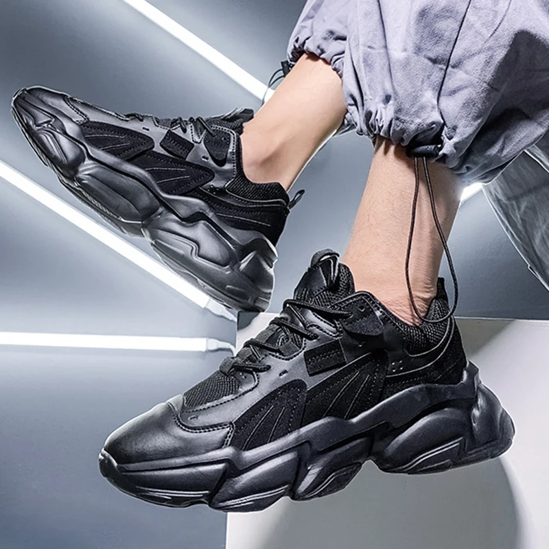

Мужские ботинки, весенние мужские кроссовки, дизайнерские роскошные мужские спортивные ботинки 2022, черная хлопковая модная обувь, беговые ...