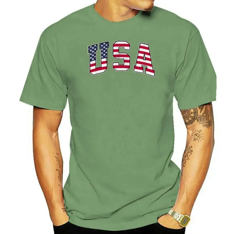 

Винтажная футболка с флагом США, мужские топы, черные футболки, мужская хлопковая одежда, летняя футболка с американскими буквами, футболка в уличном стиле