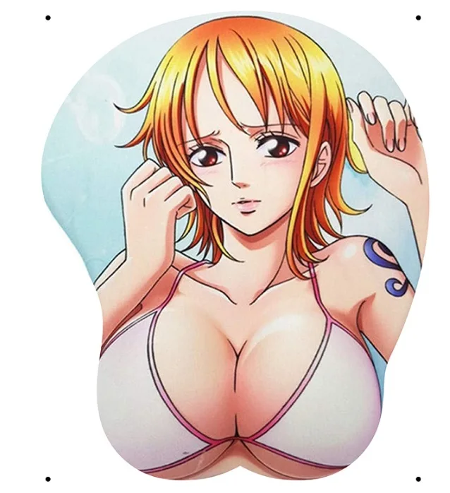 

Anime mousepad dos desenhos animados descanso de pulso grande macio mama 3d gaming mouse pad