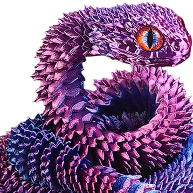 3D печатные фигурки змеиного дракона 3d новогоднее украшение 2025 традиционное для