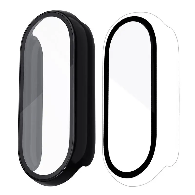 

Защитный чехол-бампер из закаленного стекла и поликарбоната для Xiaomi Mi Band 7/7NFC, защитный чехол для экрана Xiaomi Mi Band 7/7NFC, аксессуары