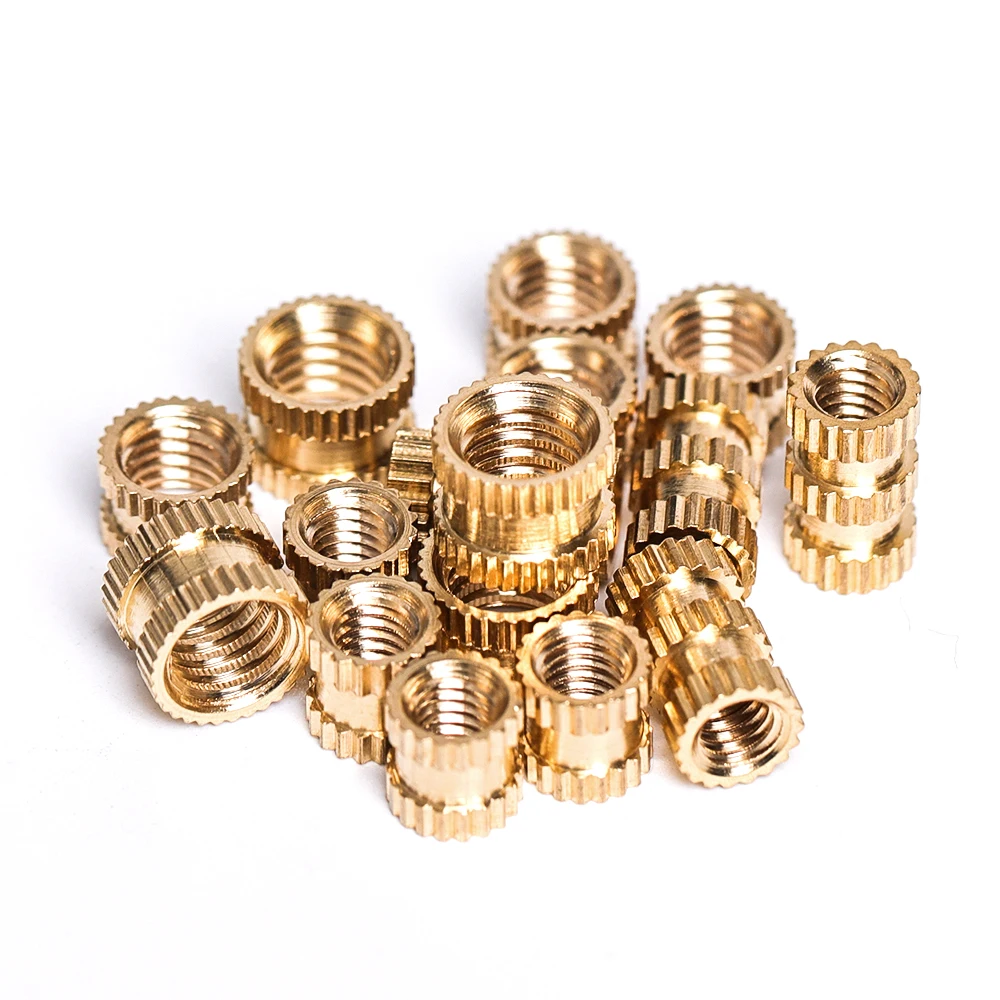 10/25/50/100 Pcs Brass Knurl Insert Nut M2 M2.5 M3 M4 M5 M6 Female Thread Copper Molding Knurled Threaded Nuts  for 3D Printer images - 6