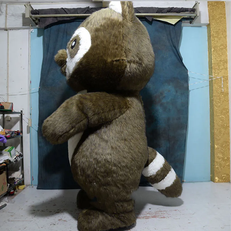 Надувной костюм енот Кукла Одежда талисман костюмы косплей вечевечерние игры