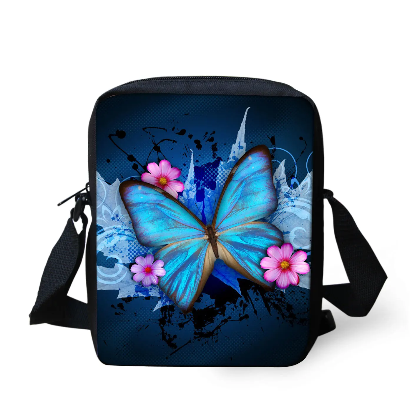 ADVOCATOR Flower Butterfly Pattern Kids Crossbody Bags Girls Children School Bags Messenger Bag with Free Shipping