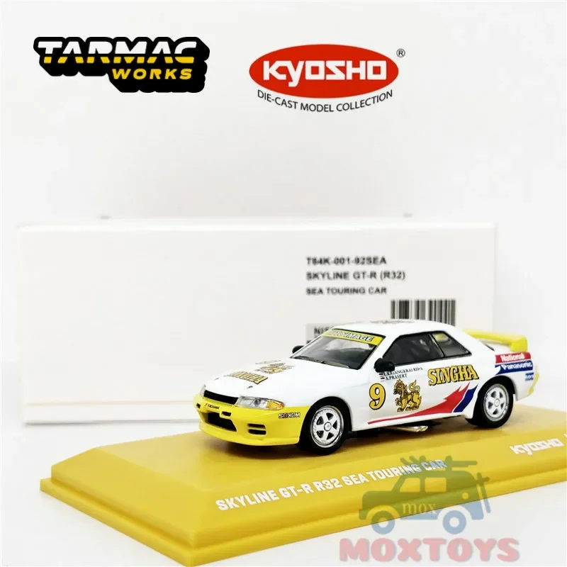 Tarmac работает x Kyosho1:64 Skyline GTR R32 Южная Восточная Азия # 9 литая под давлением модель