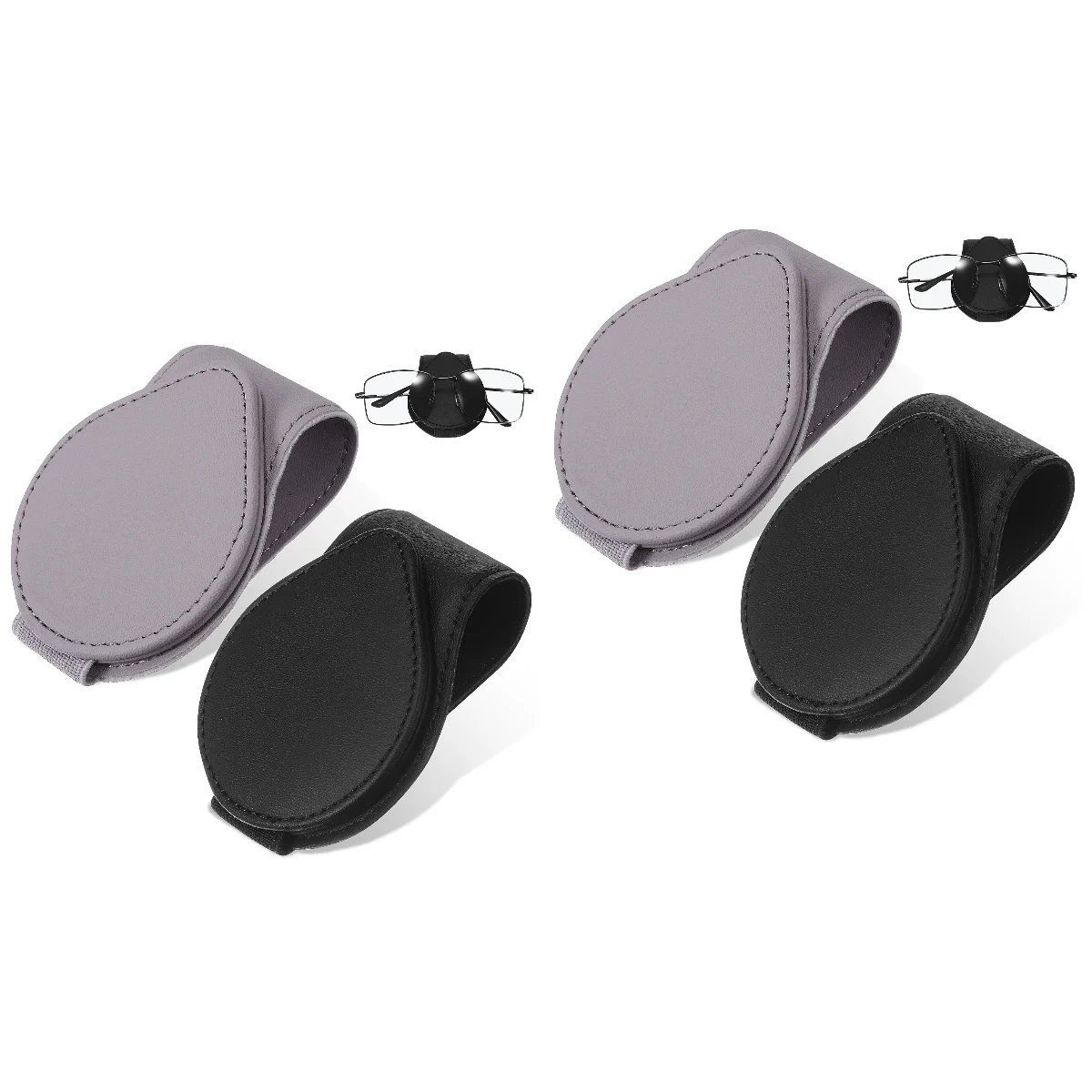 

4 Pcs Vehicle Glasses Holder Magnetic Clips Universal Sunglasses Fixer Auto Interior Accessories for Car Visor