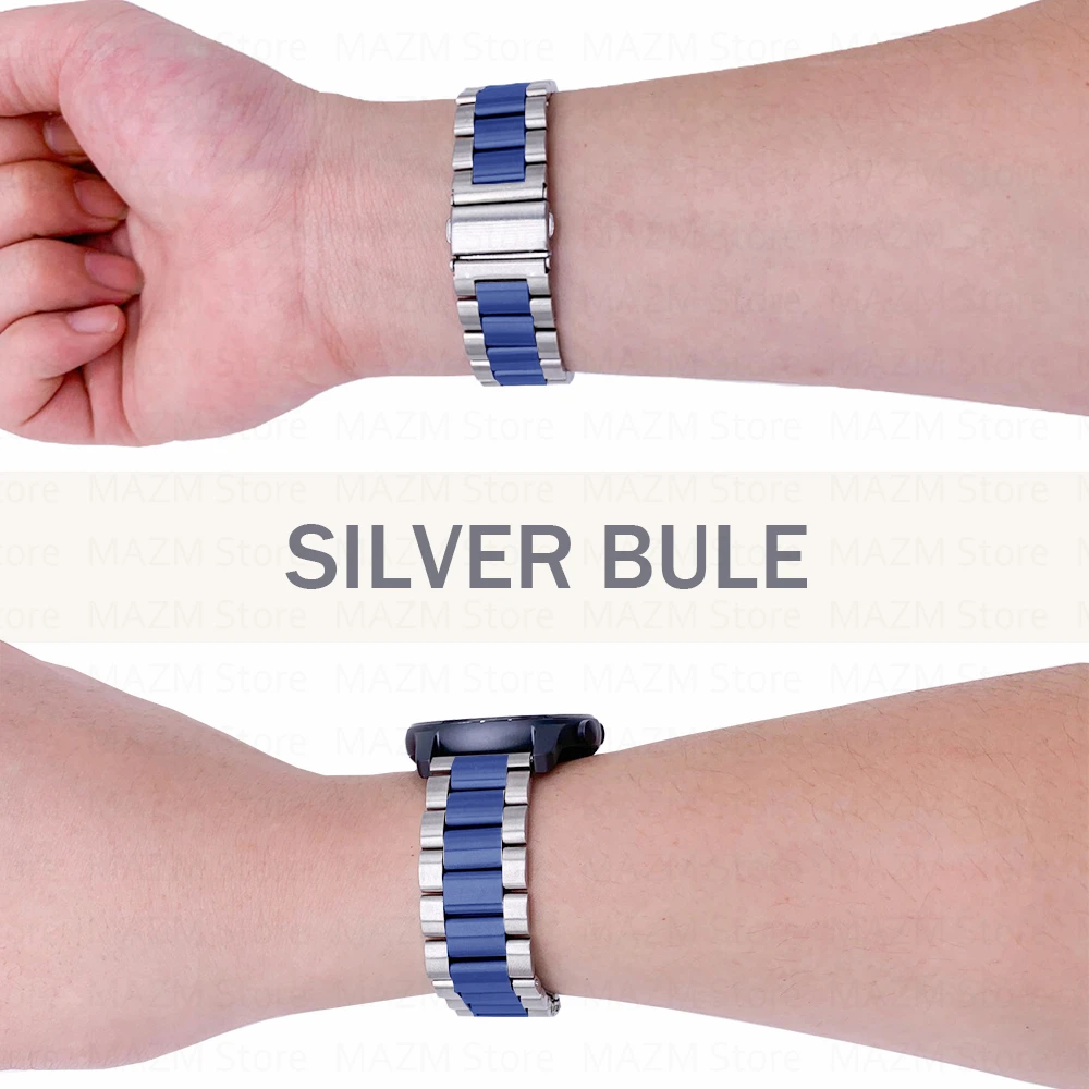 20 22 Stainless Steel Wrist Strap for Huami Amazfit GTR 42mm 47mm Watch Metal Band for Amazfit Watch Bracelet Accessories Bands