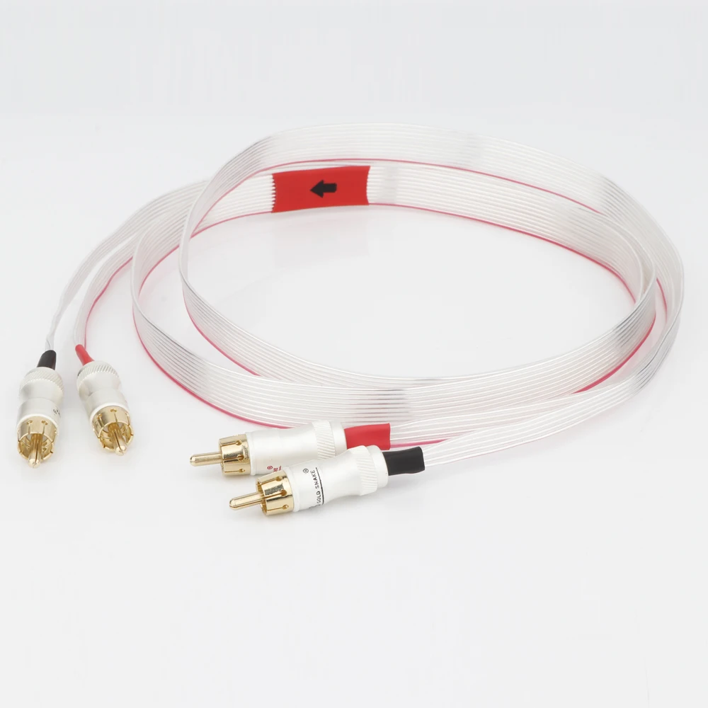 

Белый, синий аудио кабель для соединения с разъемами RCA kingsnake