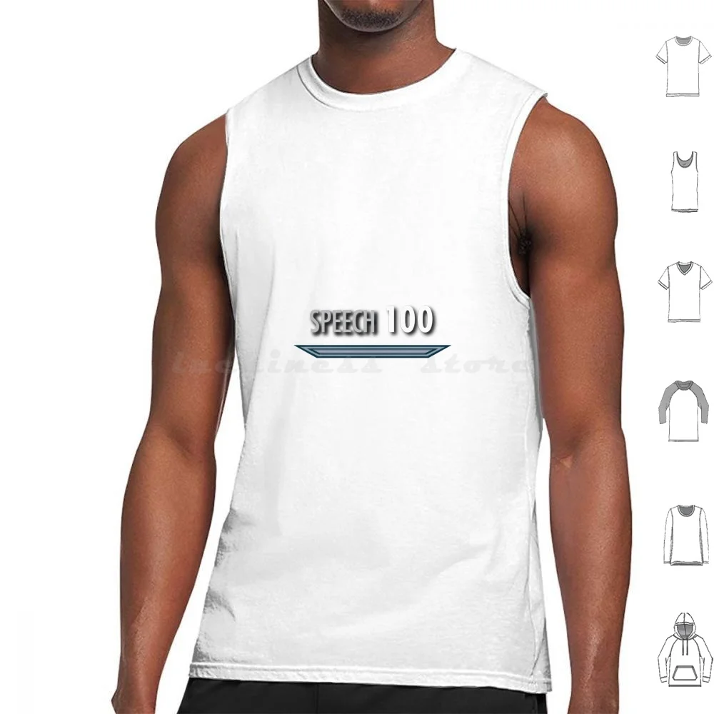 

Speech Skyrim Style Skill Tank Tops Print Cotton Speech Skyrim Meme Skill Tree Skill 9Gag Arrow Knee Reddit Memes Pc