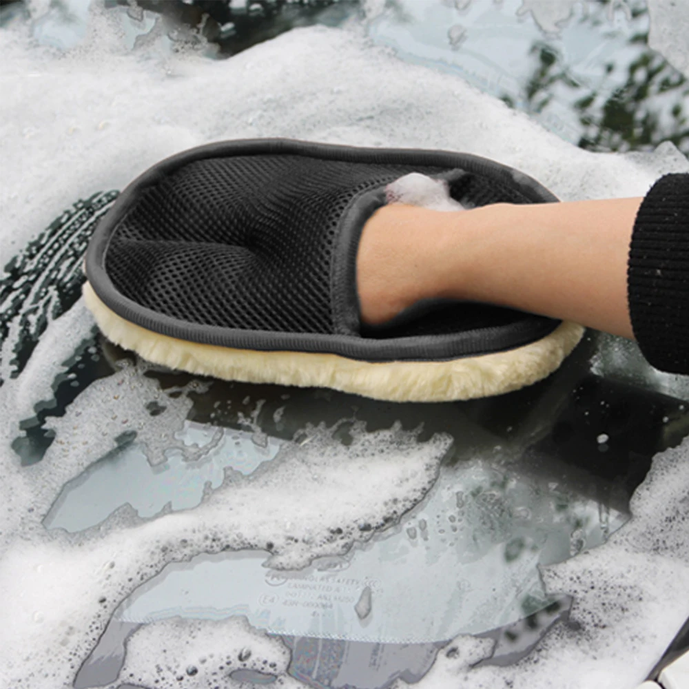 

Щетка для чистки автомобиля 17*23 см, шерстяные мягкие перчатки для мытья автомобиля, чистящая щетка, средство для ухода за автомобилем, Стайл...