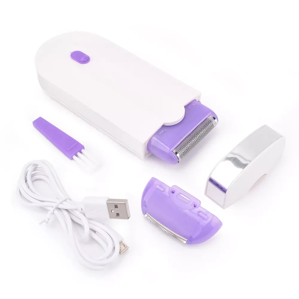 

Эпилятор женский Аккумуляторный с зарядкой от USB, портативный инструмент для удаления волос на теле, роторный депилятор для лица, ног, бикин...