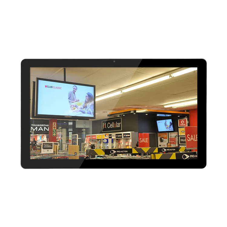 Фото Рекламный плеер Portworld YC-212H с 21,5-дюймовым сенсорным экраном, процессором RK3566 Quad Core, Android 11, Wi-Fi, для настенного монтажа №1