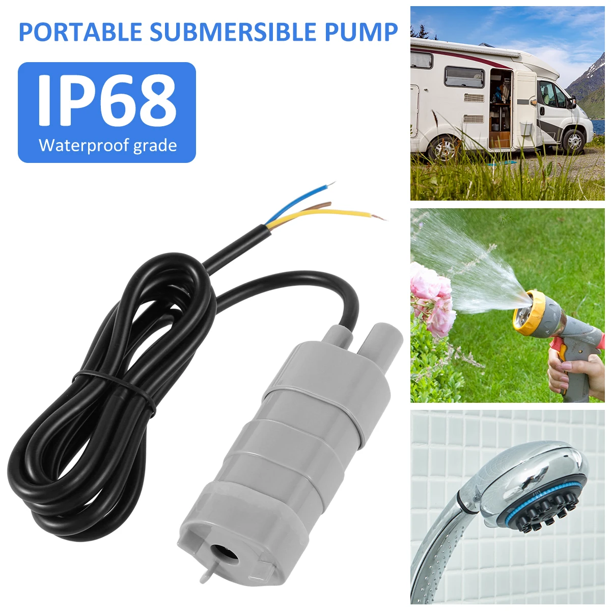 Душ насос переносной для дома и дачи