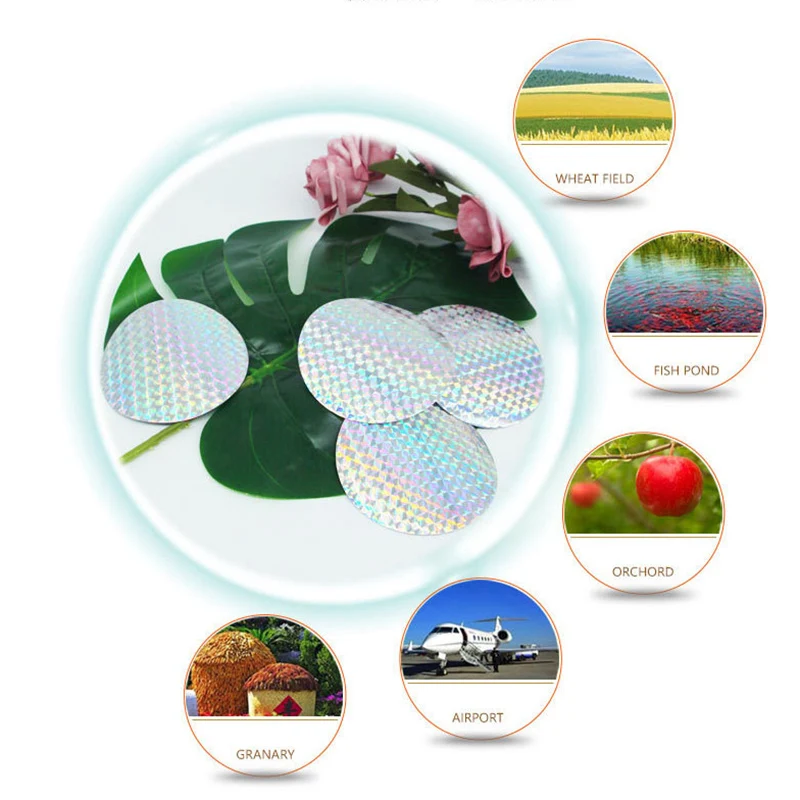 Лента Светоотражающая круглая для отпугивания птиц устройство против 20 шт.