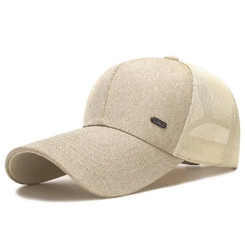 

New Summer Women's Hats Breathable Mesh Baseball Cap Golf Cap Lengthened Brim Fishing Cap Men's Caps Camping Hat Free Shipping