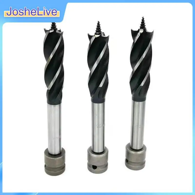 

Hexagonal Shank Roller Reaming Drill Tapper Four-edge Four-slot Wood Milling Cutter Carpenter Drill Bit 12-35mm Carbon Steel