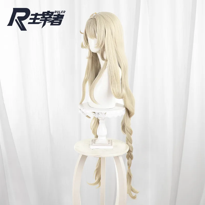 Фото Игра Genshin Impact Alice, парик для косплея, светло-русые длинные волосы, термостойкое волокно, волосы на Хэллоуин, вечерние аксессуары для женщин, реквизит №2