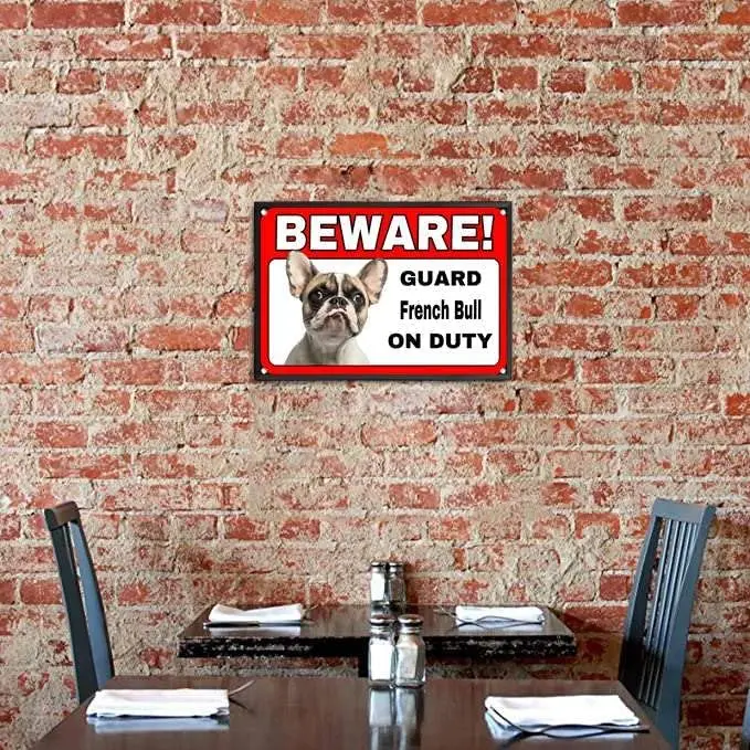 Жестяной винтажный металлический знак для собаки защитный жестяной с