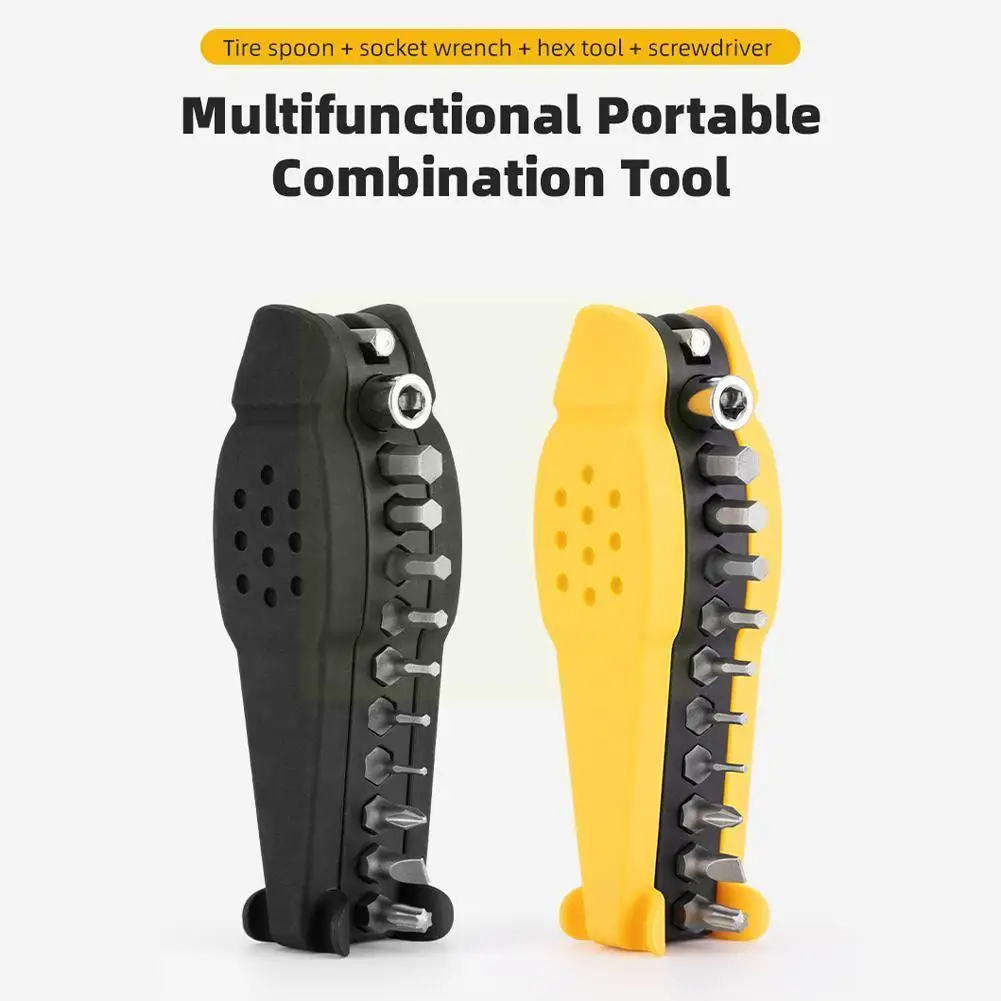 

Bicycle Repair Tool Portable Screwdriver Wrench Tire Repair Hex Socket Tool Combination Kits For Mtb Bike 2 Color Z9i1