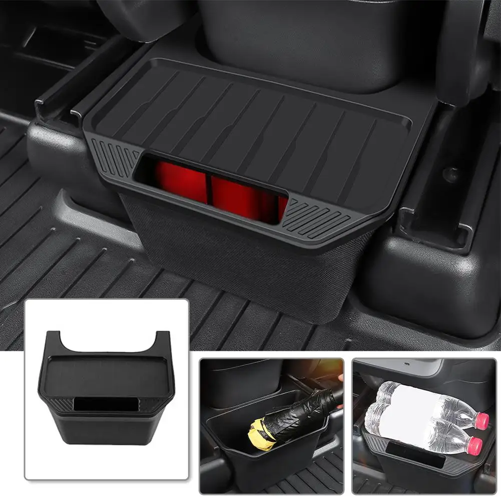 

1 Pcs Suitable For Model Y s Car Rear Middle Storage Box Under Seat Storage Box 3 Trunk Side Storage Box Rear Middle Box J7I4