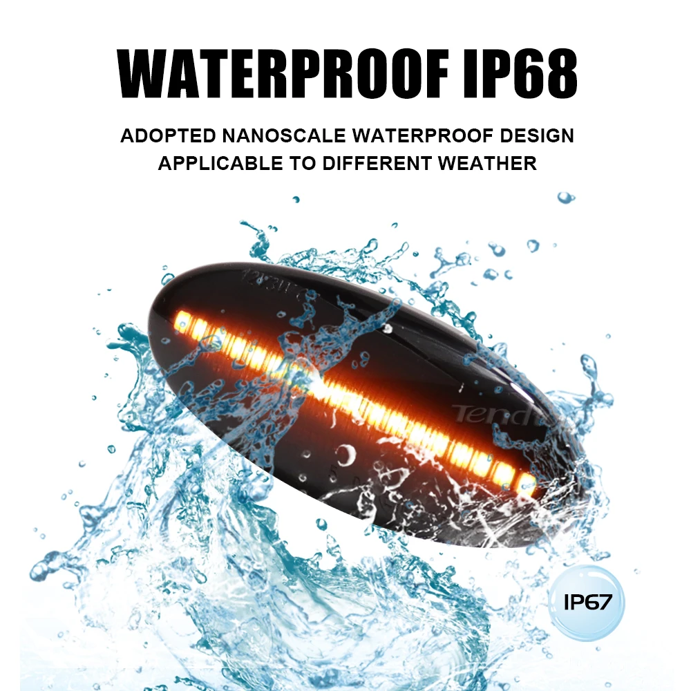 Динамические светодиодные боковые габаритные огни для Nissan Qashqai Dualis Juke Micra March CUBE