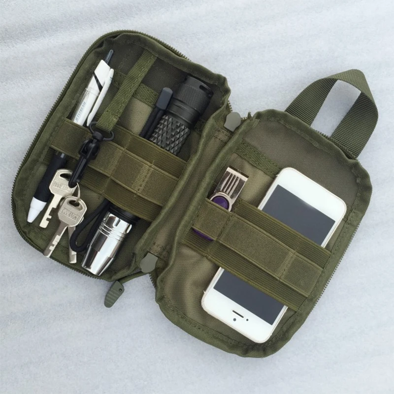 

1000D нейлоновая Тактическая Военная Сумка для повседневного использования с системой «Молле», Небольшая поясная сумка, Охотничья сумка, карман для Iphone 6, 7, для Samsung, уличные спортивные сумки