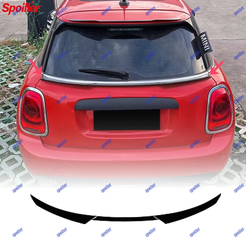 Фото Подходит для BMW Mini Cooper F55 4-дверный (2014-2024) — Аэродинамический задний спойлер среднего размера для улучшения характеристик, внешний тюнинг №3
