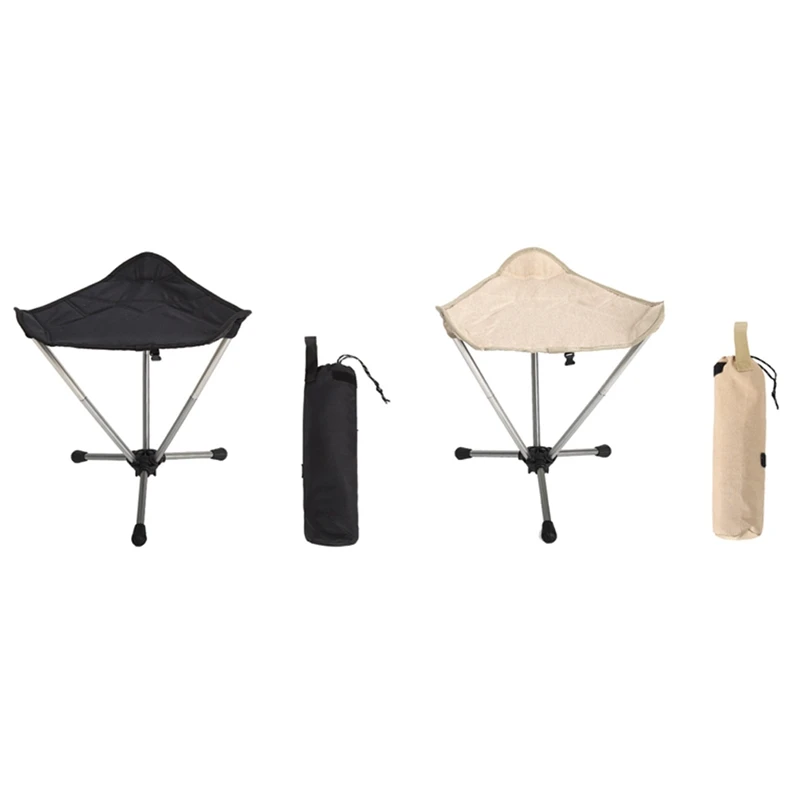 

Aluminum Alloy Outdoor Fishing Folding Stool Portable Pony Stool Triple-Cornered Stool Folding Three-Legged Stool