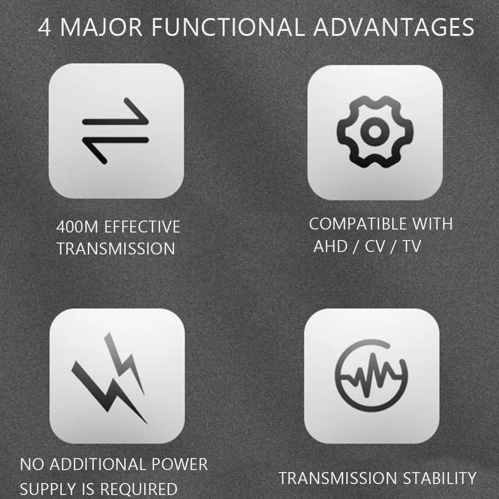 10 пар 8-мегапиксельных BNC CCTV коаксиальный видеобалун-передатчик AHD/HD-CVI/TVI/CVBS
